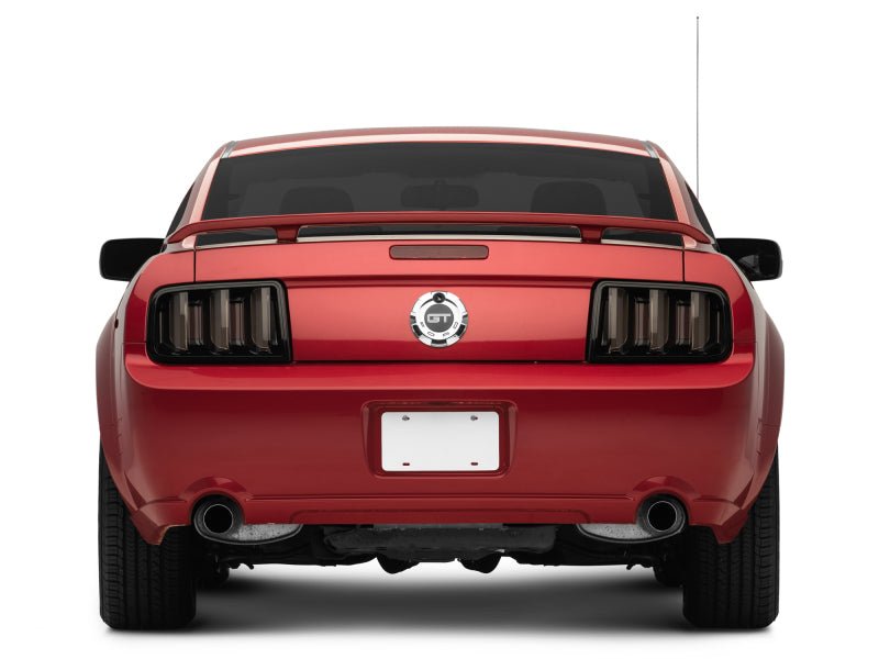 Raxiom 05 - 09 Ford Mustang Vector V2 LED Tail Lights - Black Housing | Smoked Lens - JDMuscleShop the look 2rax408588
