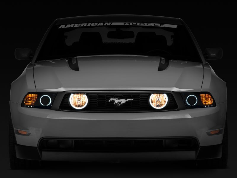 Raxiom 05 - 12 Ford Mustang GT LED Halo Fog Lights | Chrome - JDMuscleShop the look 2rax49133