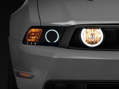Raxiom 05 - 12 Ford Mustang GT LED Halo Fog Lights | Chrome - JDMuscleShop the look 2rax49133