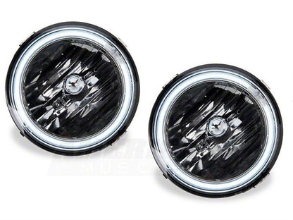 Raxiom 05 - 12 Ford Mustang GT LED Halo Fog Lights | Chrome - JDMuscleShop the look 2rax49133
