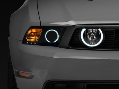 Raxiom 05 - 12 Ford Mustang GT LED Halo Fog Lights | Chrome - JDMuscleShop the look 2rax49133