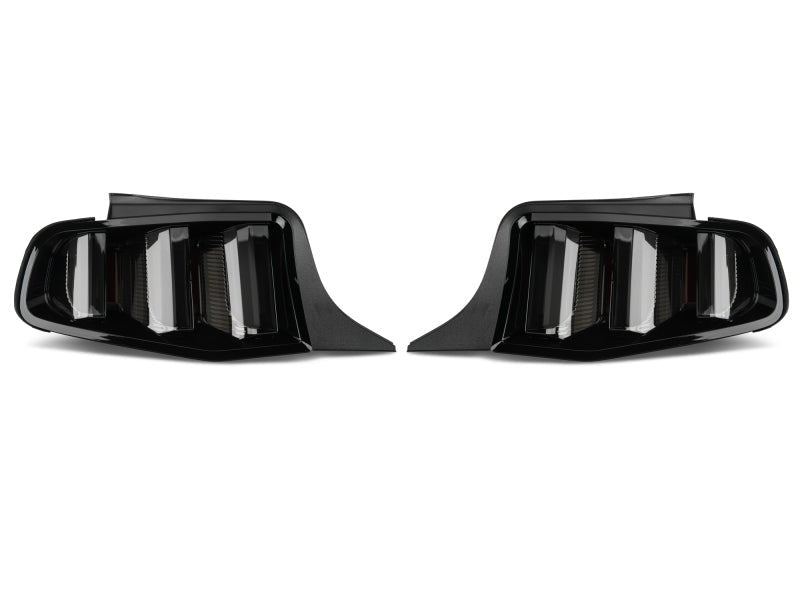 Raxiom 10 - 12 Ford Mustang Vector V2 LED Tail Lights - Gloss Black Housing | Clear Lens - JDMuscleShop the look 2rax405839