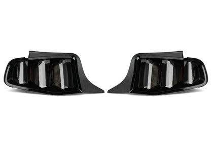 Raxiom 10 - 12 Ford Mustang Vector V2 LED Tail Lights - Gloss Black Housing | Clear Lens - JDMuscleShop the look 2rax405839