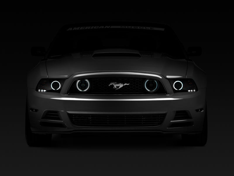 Raxiom 13 - 14 Ford Mustang GT CCFL Halo Fog Lights | Smoked - JDMuscleShop the look 2rax49177