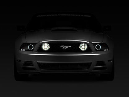 Raxiom 13 - 14 Ford Mustang GT CCFL Halo Fog Lights | Smoked - JDMuscleShop the look 2rax49177