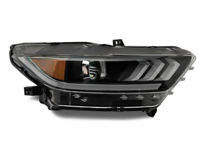 Raxiom 15 - 17 Ford Mustang Projector Headlights with OEM HID Bulbs, Black Housing and Clear Lenses | rax407055 - JDMuscleSPK547976
