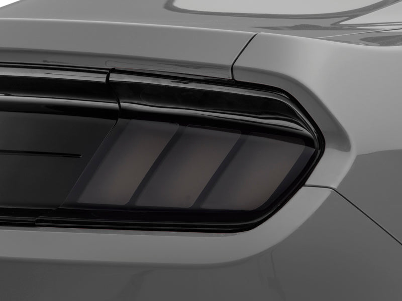 Raxiom 15 - 22 Ford Mustang Profile LED Tail Lights - Gloss Black Housing | Smoked Lens - JDMuscleShop the look 2rax402183
