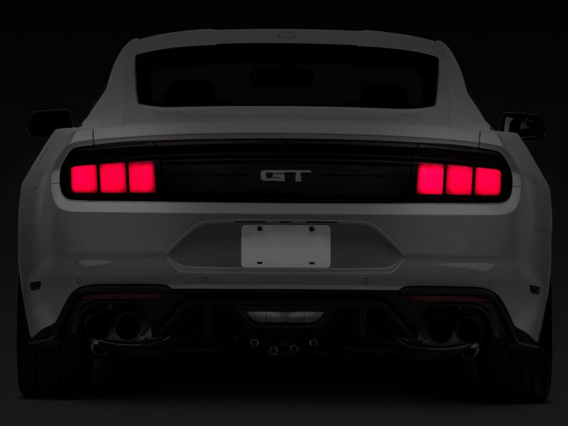 Raxiom 15 - 22 Ford Mustang Profile LED Tail Lights - Gloss Black Housing | Smoked Lens - JDMuscleShop the look 2rax402183