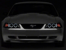 Raxiom 99 - 04 Ford Mustang Dual LED Halo Projector Headlights - Black Housing | Smoked Lens - JDMuscleShop the look 2rax49113