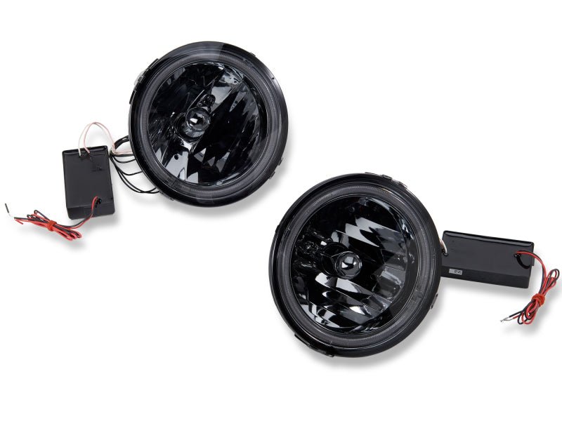 Raxiom Smoked CCFL Halo Fog Lights for 2005 - 2012 Ford Mustang GT | rax49134 - JDMuscleSPK547966