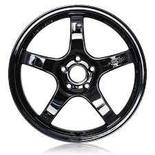 Rays 57CR Glossy Black [Universal] - JDMuscleWheelsWGCRQ12EGX17X95x114.3'+12mm