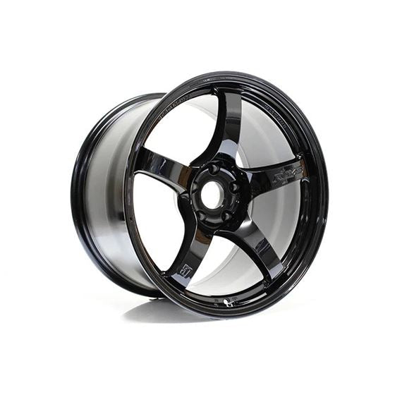 Rays 57CR Glossy Black [Universal] - JDMuscleWheelsWGCRE35EGX15X85x114.3'+35mm