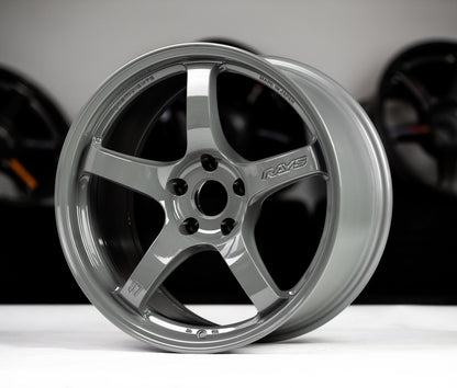 Rays 57CR Glossy Gray [Universal] - JDMuscleWheelsWGCRE35EAG15X85x114.3'+35mm