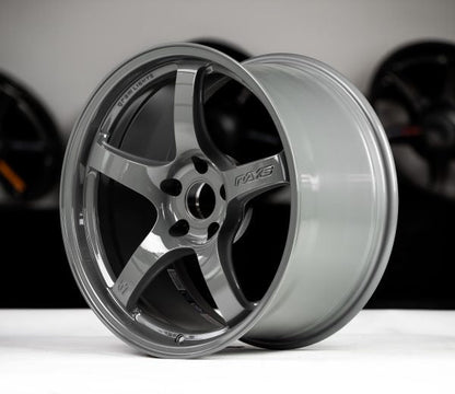 Rays 57CR Glossy Gray [Universal] - JDMuscleWheelsWGCRQ38DAG17X95x100'+38mm