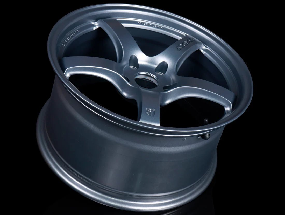 Rays 57CR Gunblue Ii [Universal] - JDMuscleWheelsWGCRV45DG218X8.55x100'+45mm