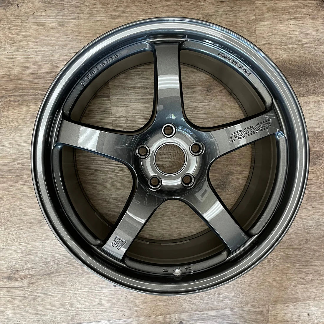Rays 57CR Hs Gunmetallic [Universal] - JDMuscleWheelsWGCR445EHGP19X9.55x114.3'+45mm