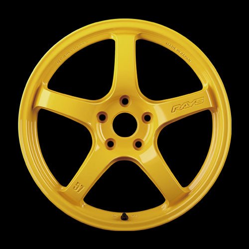 Rays 57CR Mach Yellow [Universal] - JDMuscleWheelsWGCRV37EWXZ18X8.55x114.3'+37mm