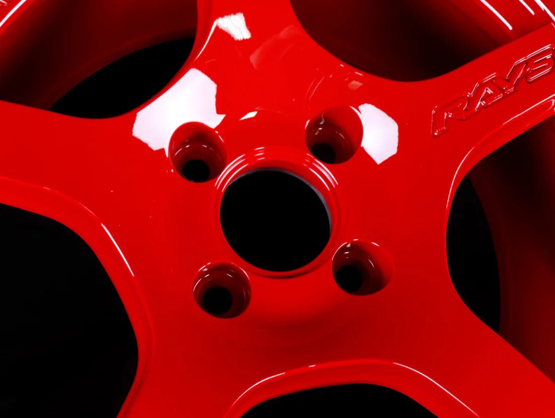 Rays 57CR Milano Red [Universal] - JDMuscleWheelsWGCRX38DMRP18X9.55x100'+38mm