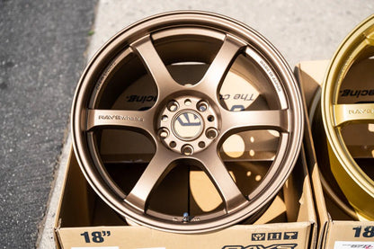 Rays 57DR Bronze 2 [Universal] - JDMuscleWheelsWGI435EA219X9.55x114.3'+35mm