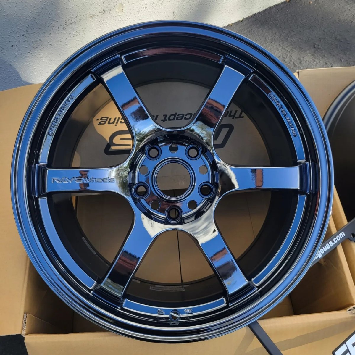 Rays 57DR Dark Blue Chrome Coating [Universal] - JDMuscleWheelsWGIX12ENC18X9.55x114.3'+12mm