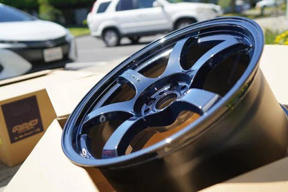 Rays 57DR Dark Blue Chrome Coating [Universal] - JDMuscleWheelsWGIQ38DNC17X95x100'+38mm