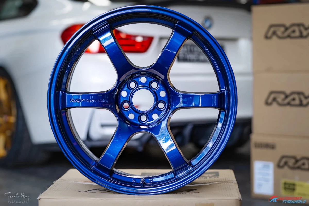 Rays 57DR Eternal Blue Pearl [Universal] - JDMuscleWheelsWGIQ38DEBP17X95x100'+38mm