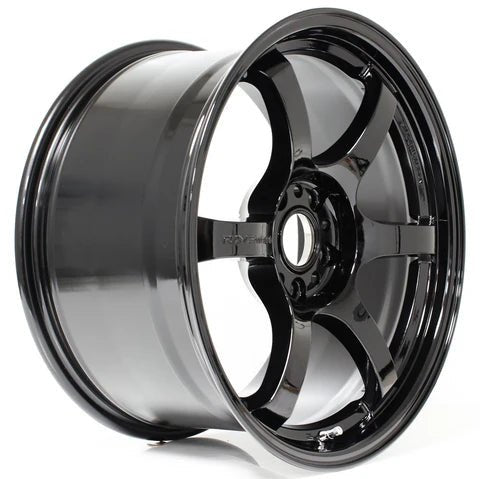 Rays 57DR Glossy Black [Universal] - JDMuscleWheelsWGIQ38DGX17X95x100'+38mm