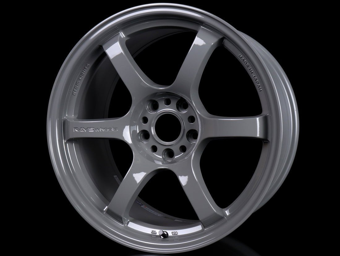 Rays 57DR Glossy Gray [Universal] - JDMuscleWheelsWGIAC12EAG18X10.55x114.3'+12mm