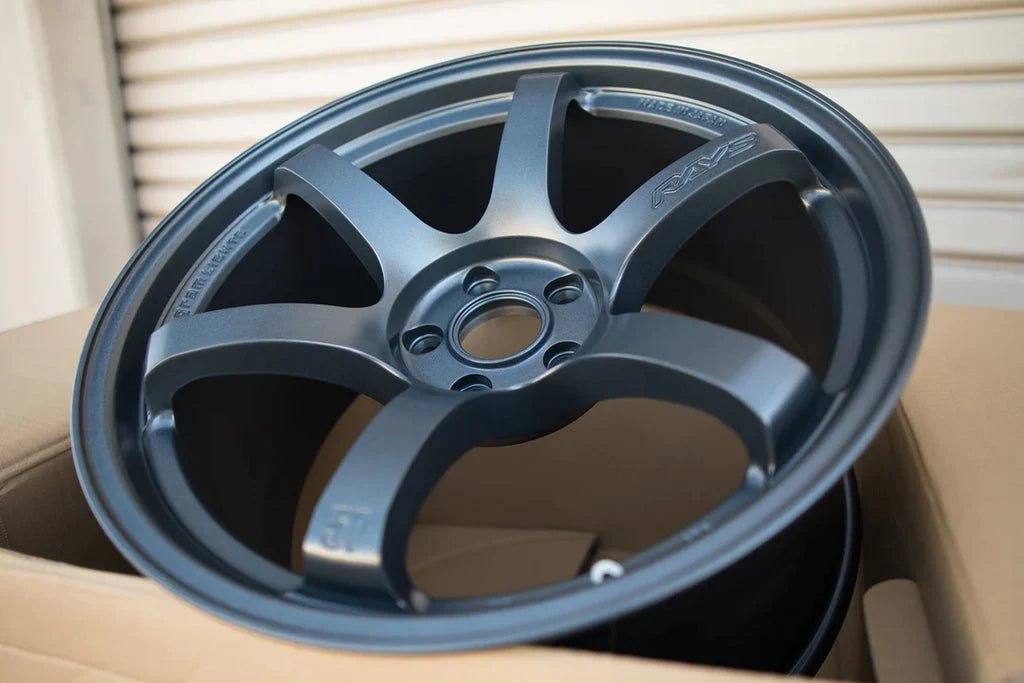 Rays 57DR Gunblue Ii [Universal] - JDMuscleWheelsWGIQ12EG217X95x114.3'+12mm