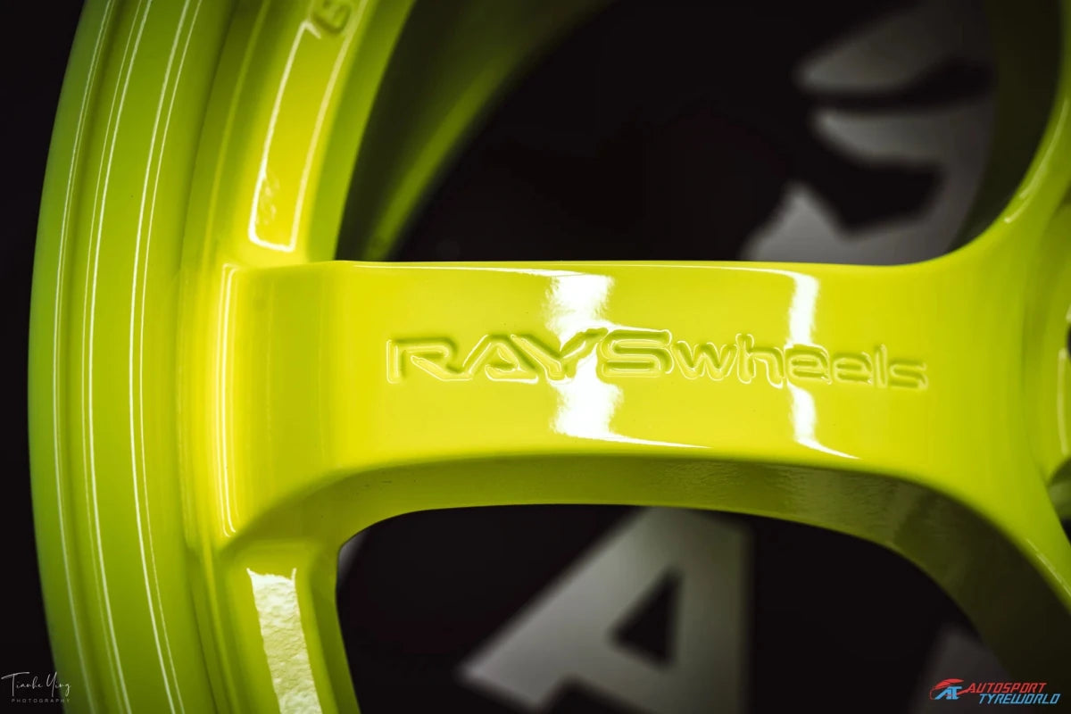 Rays 57DR Luminous Yellow [Universal] - JDMuscleWheelsWGIX38DY18X9.55x100'+38mm