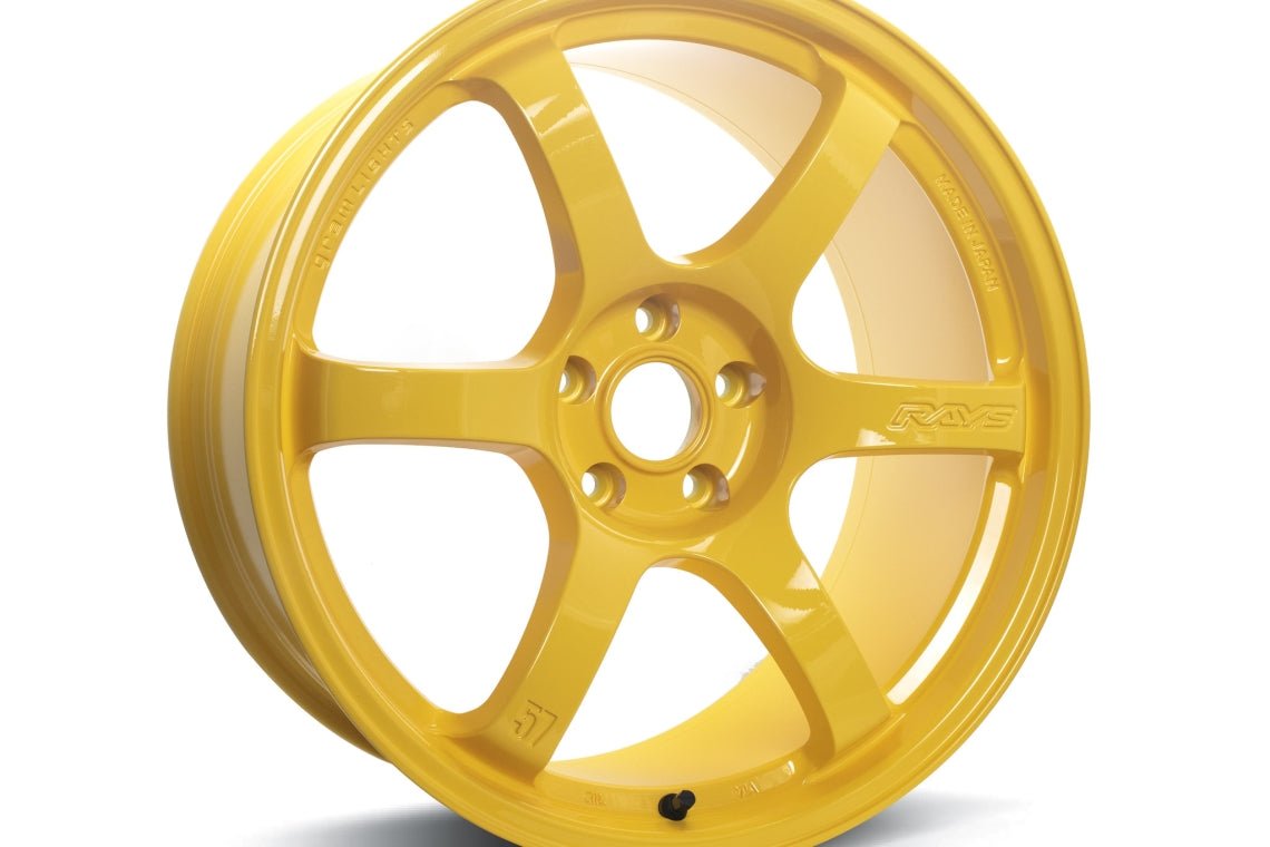 Rays 57DR Mach Yellow [Universal] - JDMuscleWheelsWGIAC12EWXZ18X10.55x114.3'+12mm