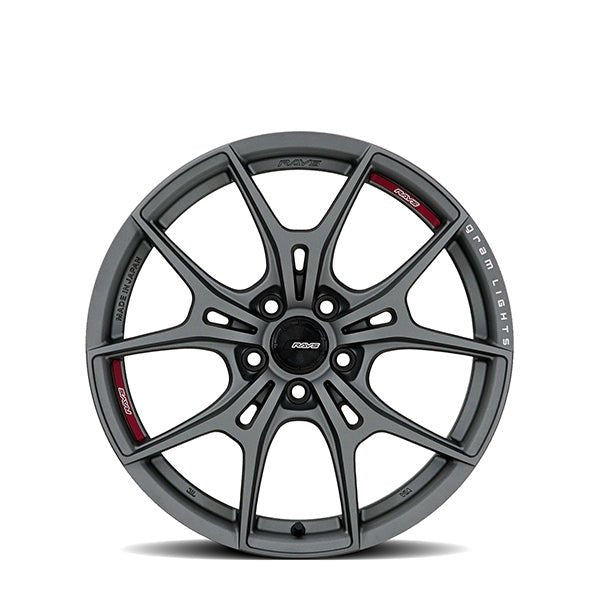 Rays 57FXZ Overseas Matte Graphite [Universal] - JDMuscleWheelsWGFZAY30EMG20X105x114.3'+30mm