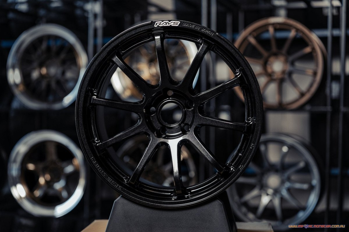 Rays 57NR Glass Black [Universal] - JDMuscleWheelsWGNX38D6NJ18X9.55x100'+38mm