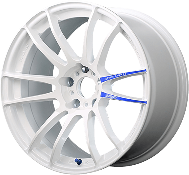 Rays 57XTREME Spec - D White [Universal] - JDMuscleWheelsWGJDX22EW18X9.55x114.3'+22mm