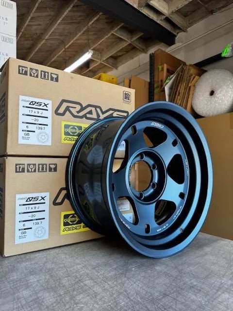 Rays Rays 05X Matte Blue Gunmetal [Universal] - JDMuscleWheelsWO5P-10KGB17X8.56x139.7' - 10mm