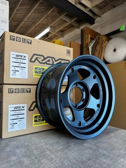 Rays Rays 05X Matte Blue Gunmetal [Universal] - JDMuscleWheelsWO5P-10KGB17X8.56x139.7' - 10mm