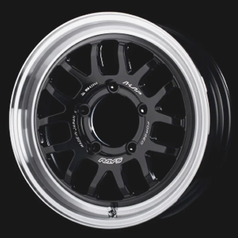 Rays Rays 07X Black/Rim Dc [Universal] - JDMuscleWheelsWOXP-10KBD17X8.56x139.7' - 10mm