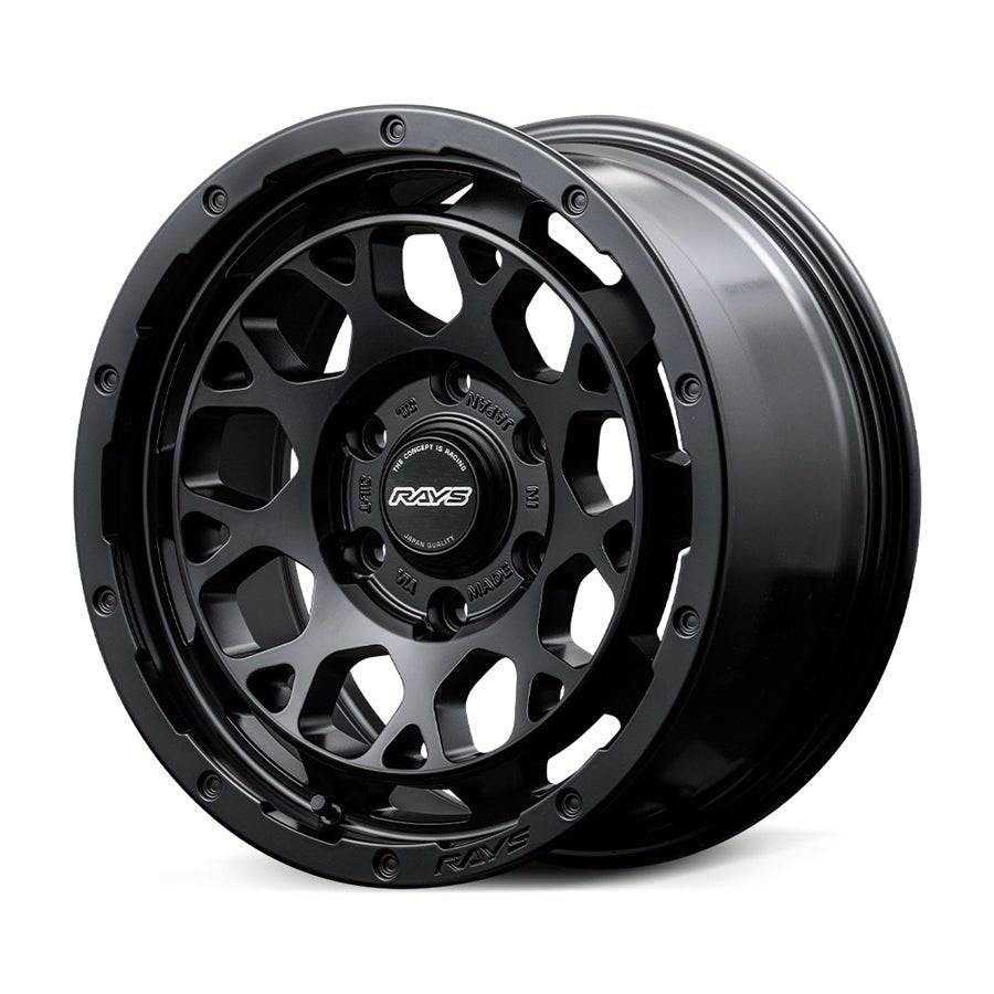Rays Rays M9+ Semi Gloss Black / Dc [Universal] - JDMuscleWheelsWOM9H37EBYZ16X75x114.3'+37mm