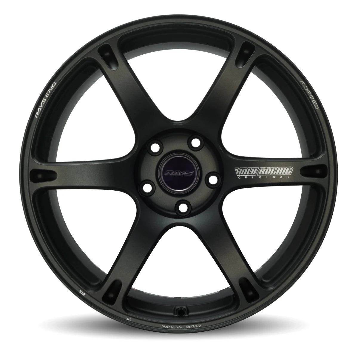 Rays TE037 6061 Matte Gun Black [Universal] - JDMuscleWheelsWVD6B115EMT19X115x114.3'+15mm