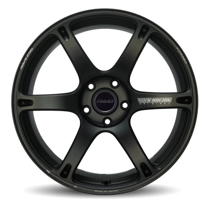 Rays TE037 6061 Matte Gun Black [Universal] - JDMuscleWheelsWVD6B115EMT19X115x114.3'+15mm