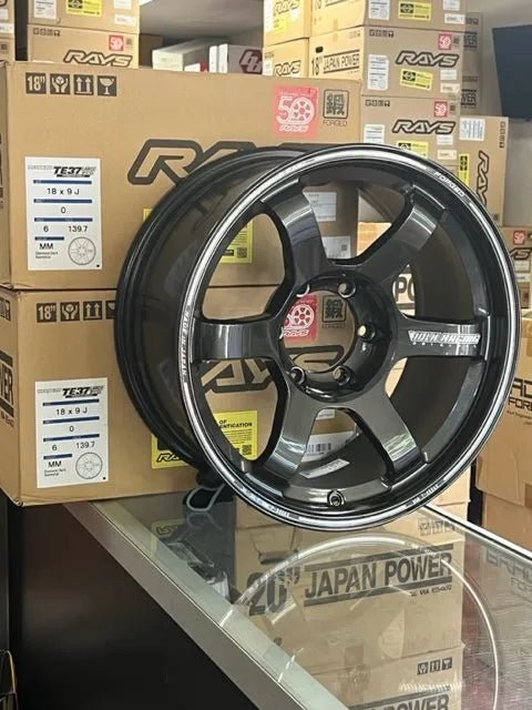 Rays TE37 Large Pcd PM2 Diamond Dark Gunmetal [Universal] - JDMuscleWheelsWVDEW00KMM18X96x139.7'+0mm