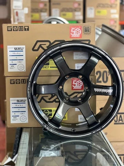 Rays TE37 Large Pcd PM2 Diamond Dark Gunmetal [Universal] - JDMuscleWheelsWVDEW00KMM18X96x139.7'+0mm