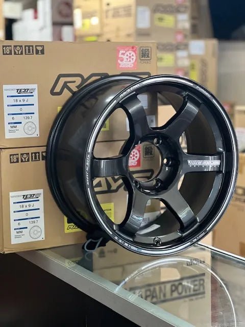 Rays TE37 Large Pcd PM2 Diamond Dark Gunmetal [Universal] - JDMuscleWheelsWVDEW00KMM18X96x139.7'+0mm