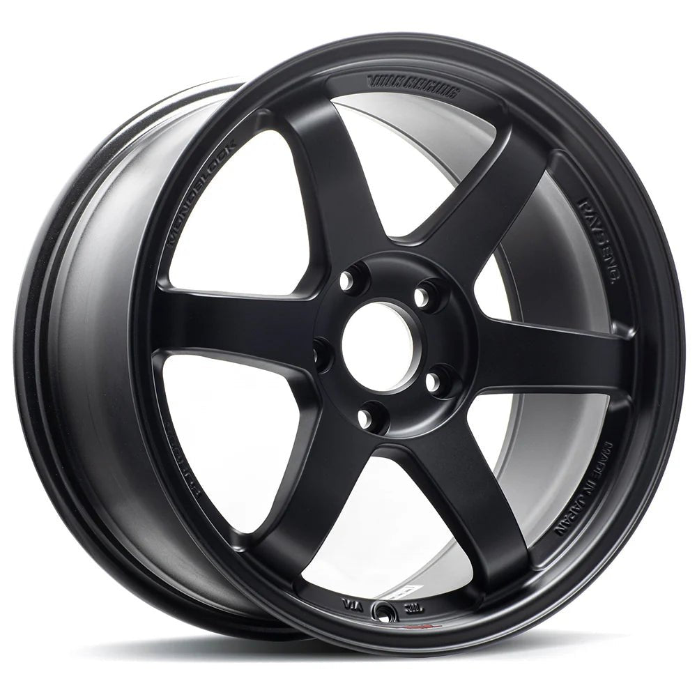 Rays TE37 Saga Flat Black [Universal] - JDMuscleWheelsWVDGO26OH17X85x110'+26mm