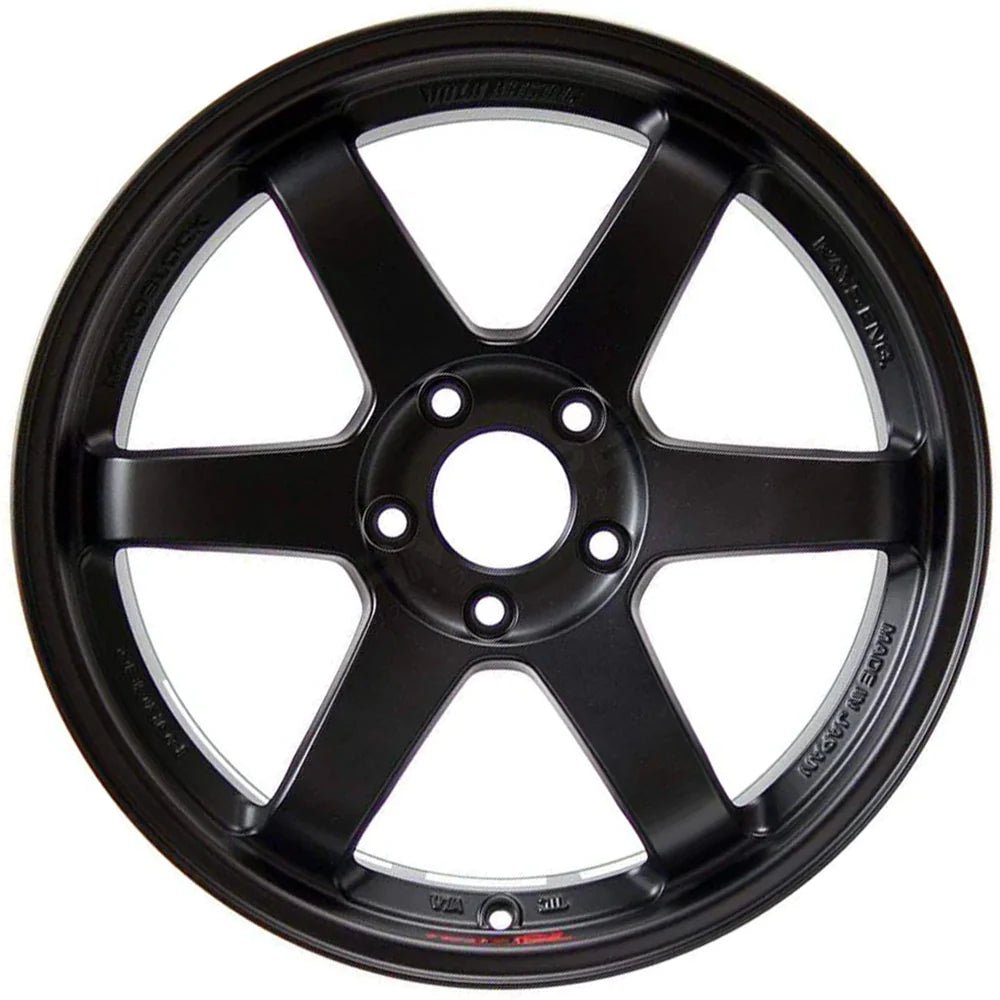 Rays TE37 Saga Flat Black [Universal] - JDMuscleWheelsWVDGO26OH17X85x110'+26mm
