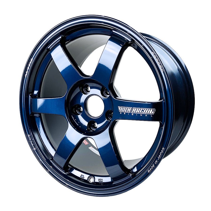 Rays TE37 Saga S - Plus Mag Blue [Universal] - JDMuscleWheelsWVDG2B348PD19X125x130'+48mm