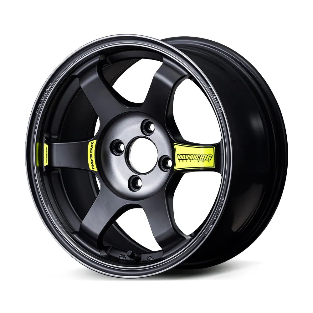 Rays TE37 Saga Sl M - Spec Pressed Black [Universal] - JDMuscleWheelsWVDGAE15EPPB18X115x114.3'+15mm