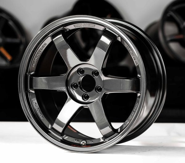 Rays TE37SL Diamond Black [Universal] - JDMuscleWheelsWVD635WPB19X10.55x120'+35mm