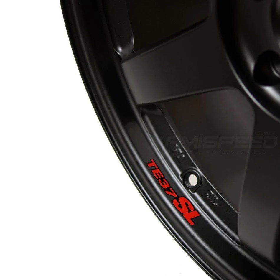 Rays TE37SL Flat Black [Universal] - JDMuscleWheelsWVD612EPH19X10.55x114.3'+12mm