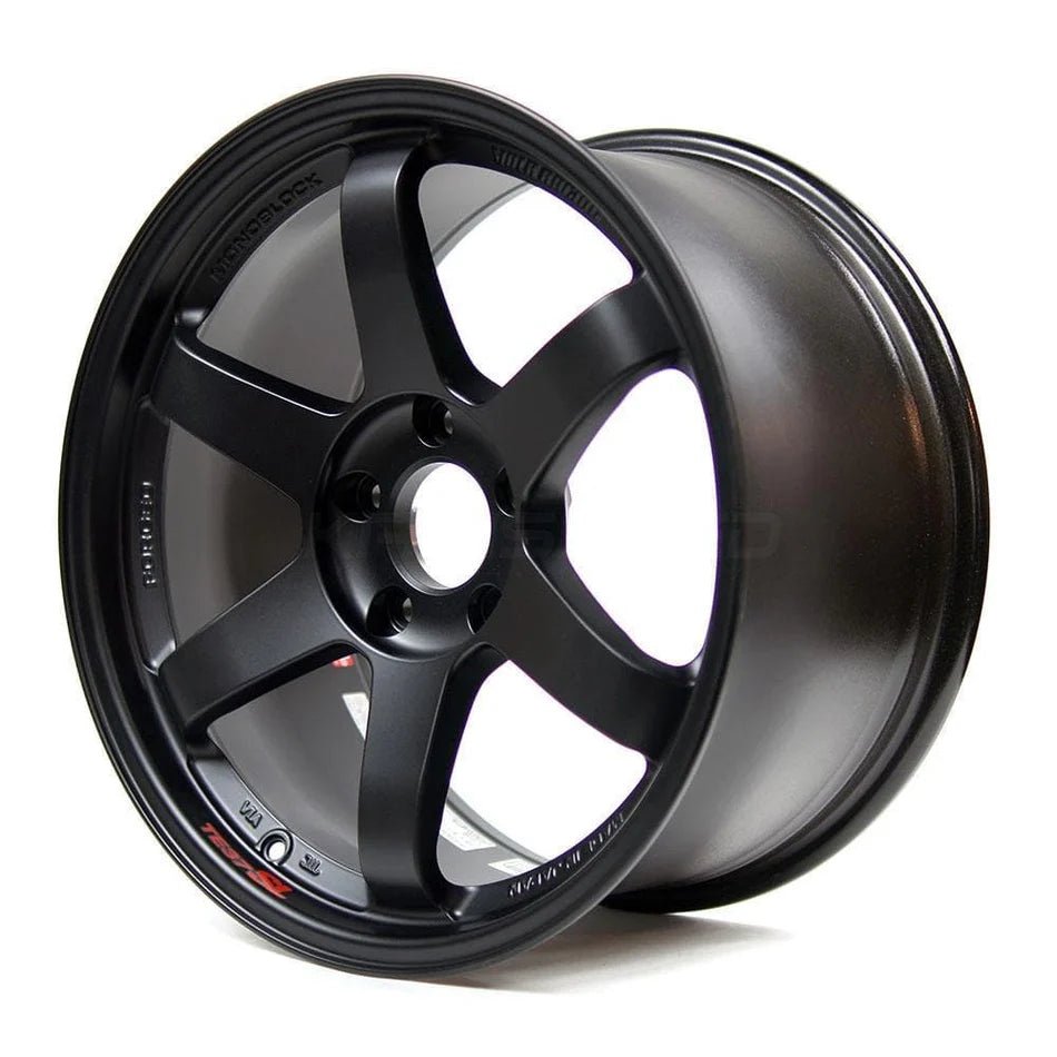 Rays TE37SL Flat Black [Universal] - JDMuscleWheelsWVD612EPH19X10.55x114.3'+12mm